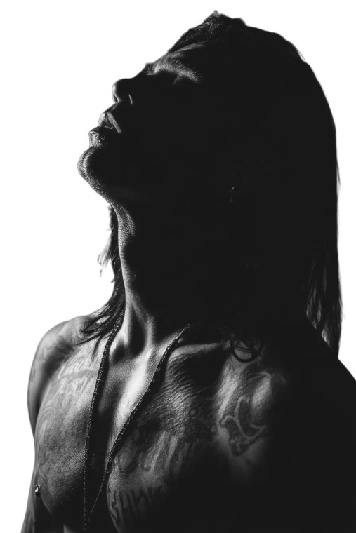 Tattooed Passion Silhouette Vinyl Car Decal Sticker – Waterproof & UV-Resistant 8"