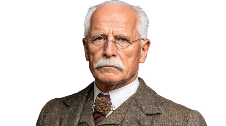 Carl Jung Portrait V2 Vinyl Car Decal Sticker – Waterproof & UV-Resistant 8"