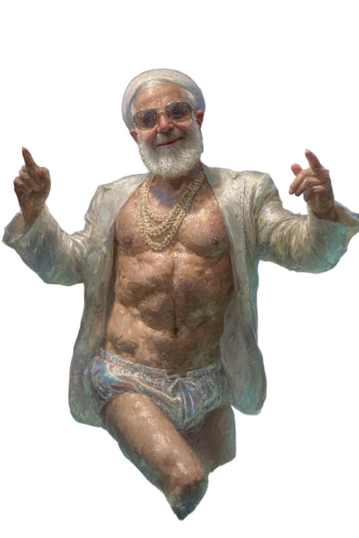 Ali Khamenei Dancing Vinyl Car Decal Sticker – Waterproof & UV-Resistant 8"