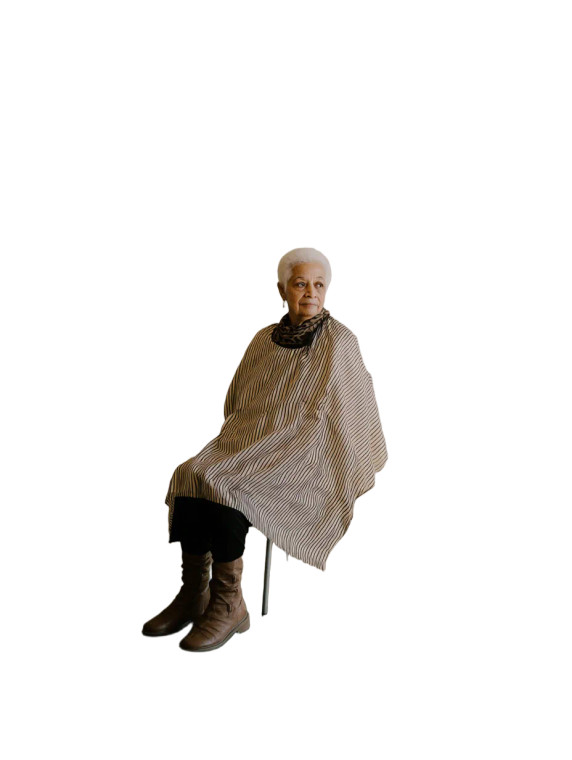 Stylish Elderly Portrait Vinyl Car Decal Sticker – Waterproof & UV-Resistant 8"