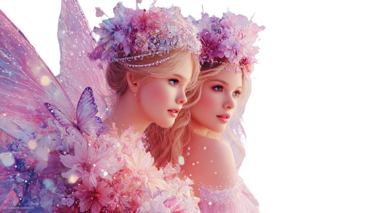 Ethereal Fantasy Fairies Vinyl Car Decal Sticker – Waterproof & UV-Resistant 8"