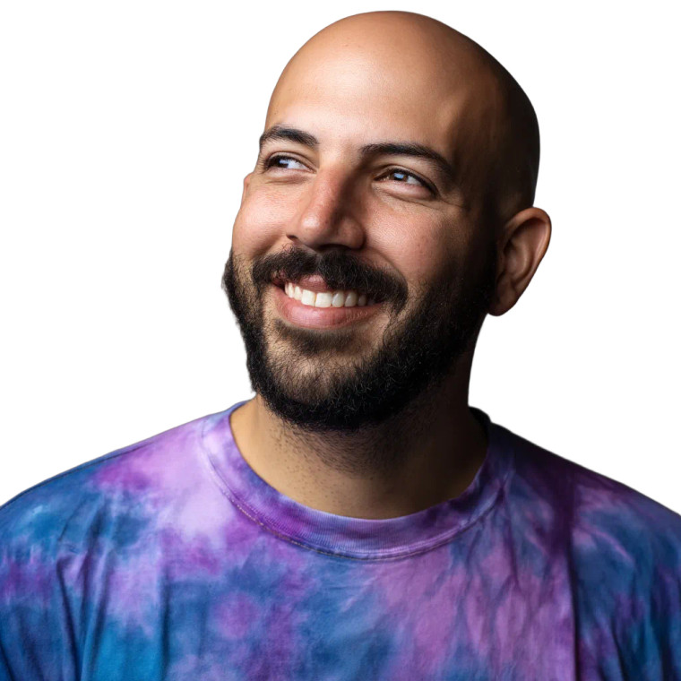 Hispanic Man Smiling Vinyl Car Decal Sticker – Waterproof & UV-Resistant 8"