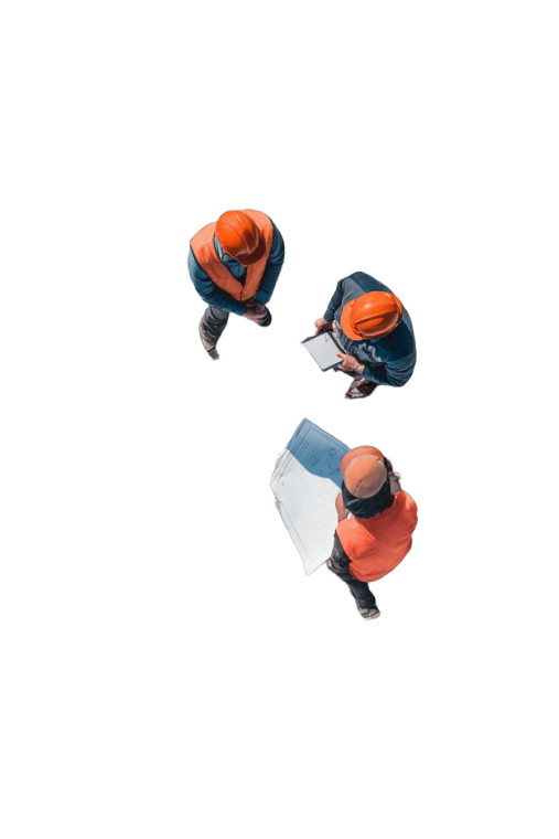 Smiling Construction Workers Vinyl Car Decal Sticker – Waterproof & UV-Resistant 8"