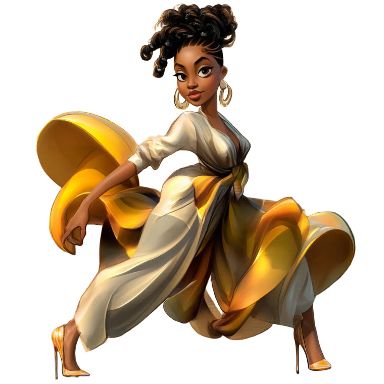 Dancing Bohemian Woman Vinyl Car Decal Sticker – Waterproof & UV-Resistant 8"