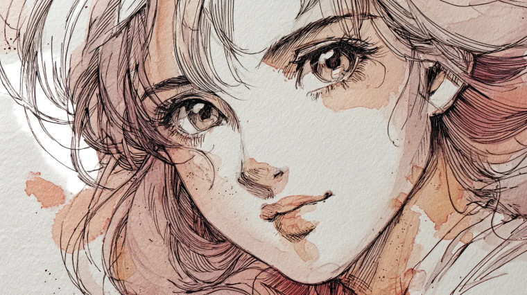 Dreamy Anime Girl V8 Vinyl Car Decal Sticker – Waterproof & UV-Resistant 8"