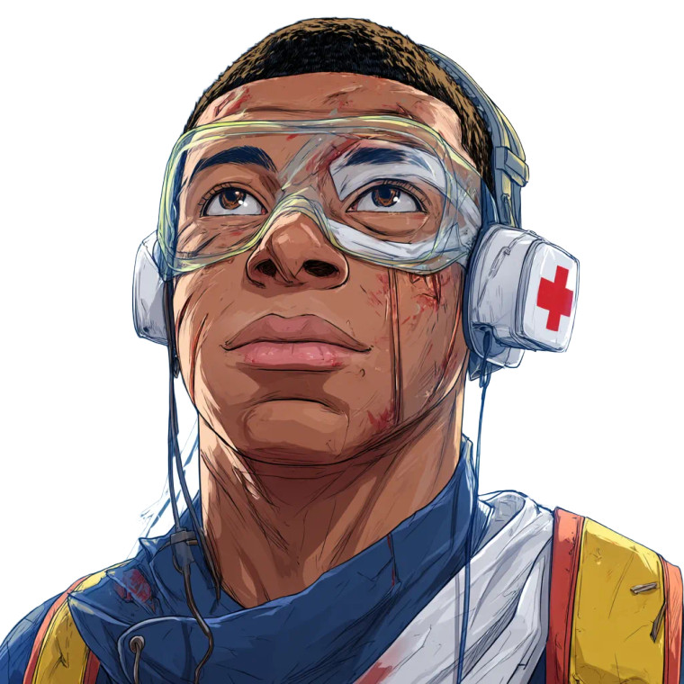 Mbappe Healing Medic Vinyl Car Decal Sticker – Waterproof & UV-Resistant 8"