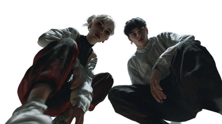 Dynamic Character Duo Vinyl Car Decal Sticker – Waterproof & UV-Resistant 8"