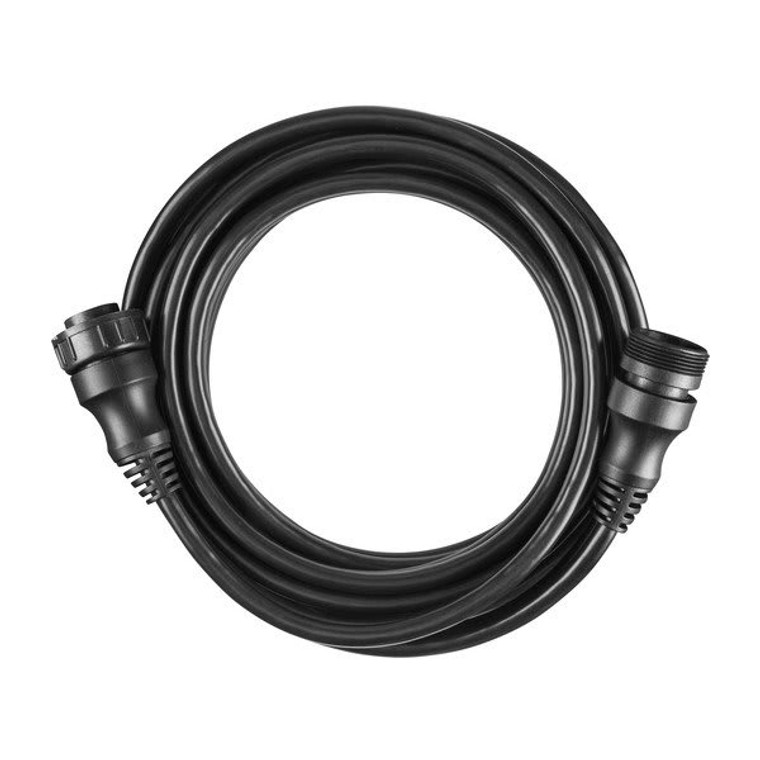 Garmin Transducer Extension Cable | 10ft Black | High-Speed Sonar | Ideal for Fiberglass Hulls