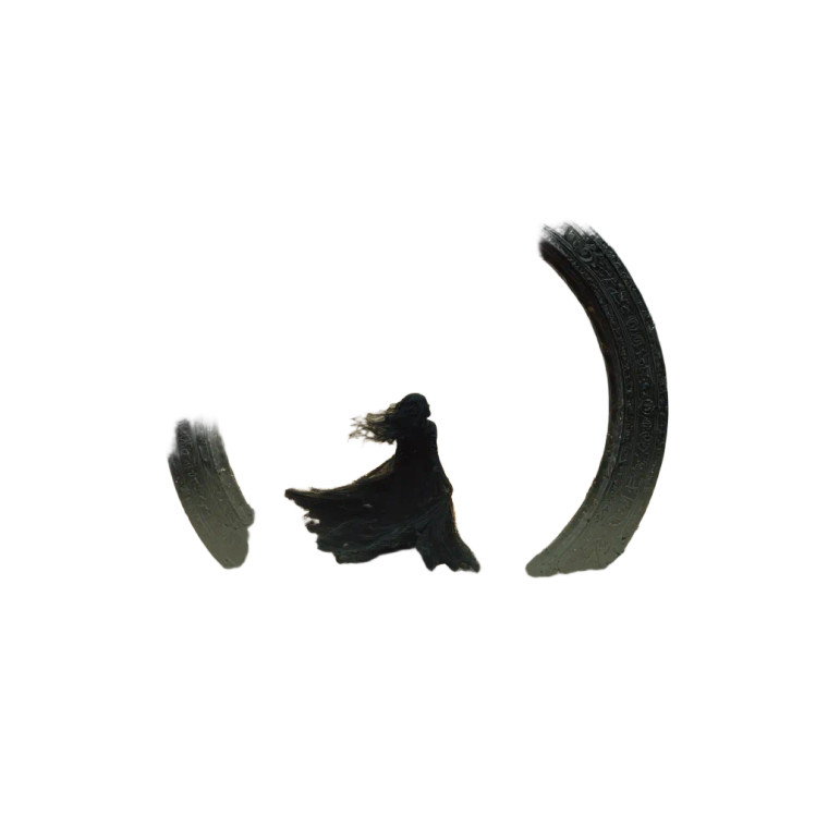 Veiled Cosmic Guardian Vinyl Car Decal Sticker – Waterproof & UV-Resistant 8"