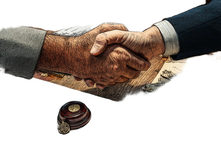 Handshake Agreement V2 Vinyl Car Decal Sticker – Waterproof & UV-Resistant 8"
