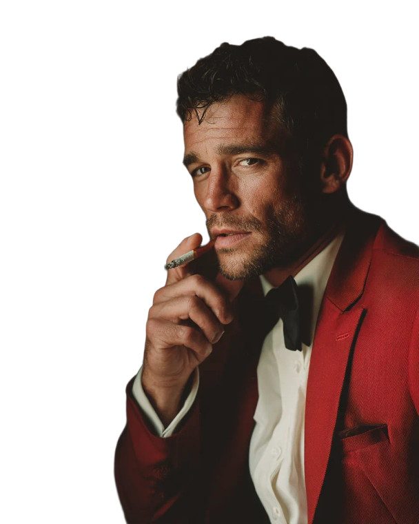 Handsome Man Smoking Vinyl Car Decal Sticker – Waterproof & UV-Resistant 8"