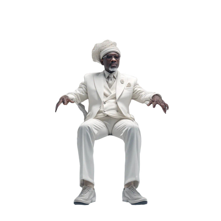 Futuristic Swahili Noble Vinyl Car Decal Sticker – Waterproof & UV-Resistant 8"