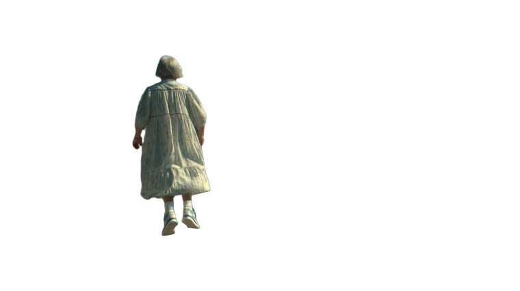 Flying Old Woman Vinyl Car Decal Sticker – Waterproof & UV-Resistant 8"