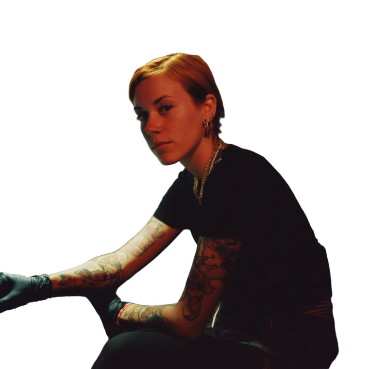 Tattoo Artist Portrait Vinyl Car Decal Sticker – Waterproof & UV-Resistant 8"