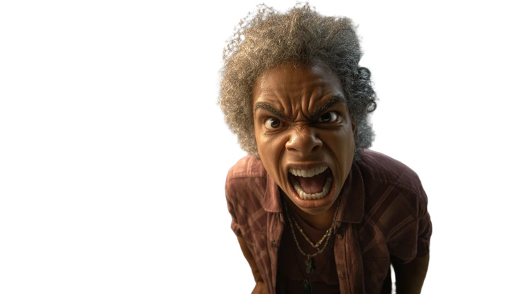 Angry Teacher Scene Vinyl Car Decal Sticker – Waterproof & UV-Resistant 8"