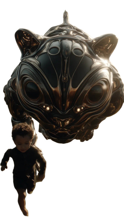 Robotic Pet Companion Vinyl Car Decal Sticker – Waterproof & UV-Resistant 8"