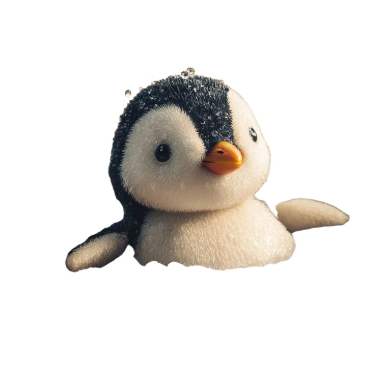 Penguin In Tub Vinyl Car Decal Sticker – Waterproof & UV-Resistant 8"