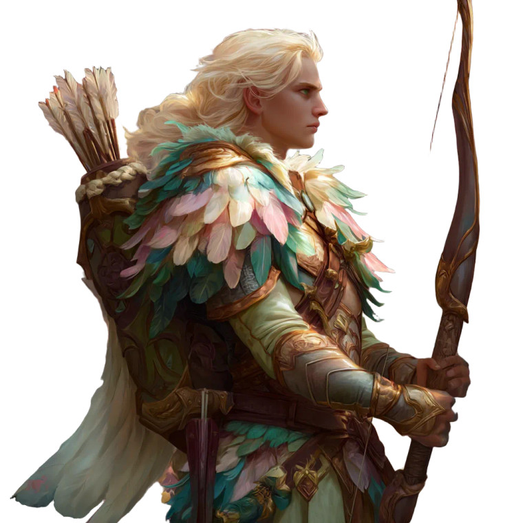 Aasimar Adventurer Vinyl Car Decal Sticker – Waterproof & UV-Resistant 8"