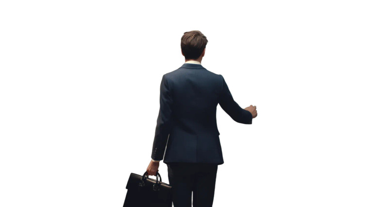 Young Businessman V2 Vinyl Car Decal Sticker – Waterproof & UV-Resistant 8"