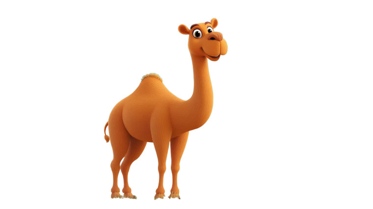 Cartoon Camel Eid Vinyl Car Decal Sticker – Waterproof & UV-Resistant 