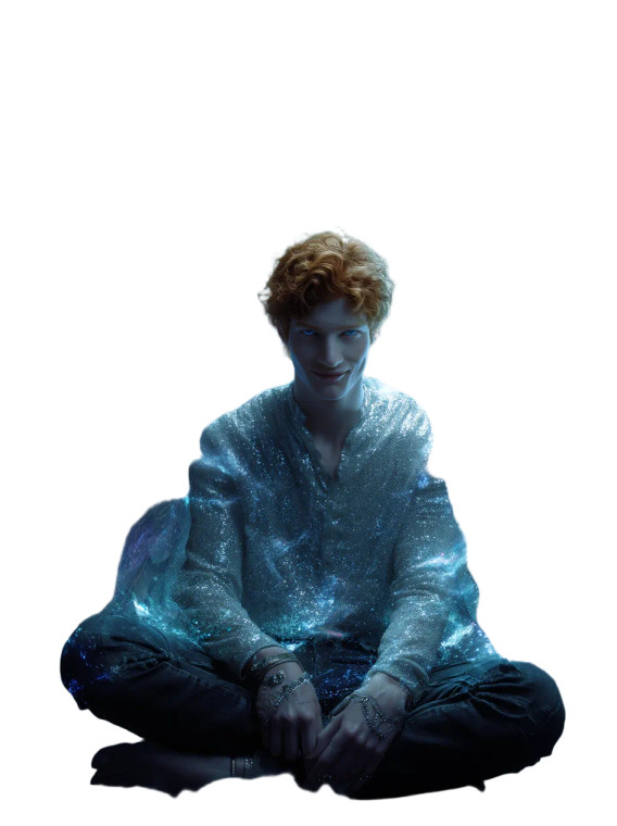 Divine Masculine Angel Vinyl Car Decal Sticker – Waterproof & UV-Resistant 8"