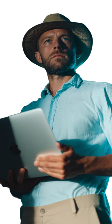 Stressed European Man Vinyl Car Decal Sticker – Waterproof & UV-Resistant 8"