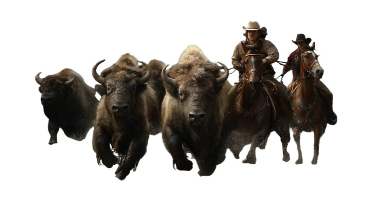 Wild Gaur Stampede Vinyl Car Decal Sticker – Waterproof & UV-Resistant 8"