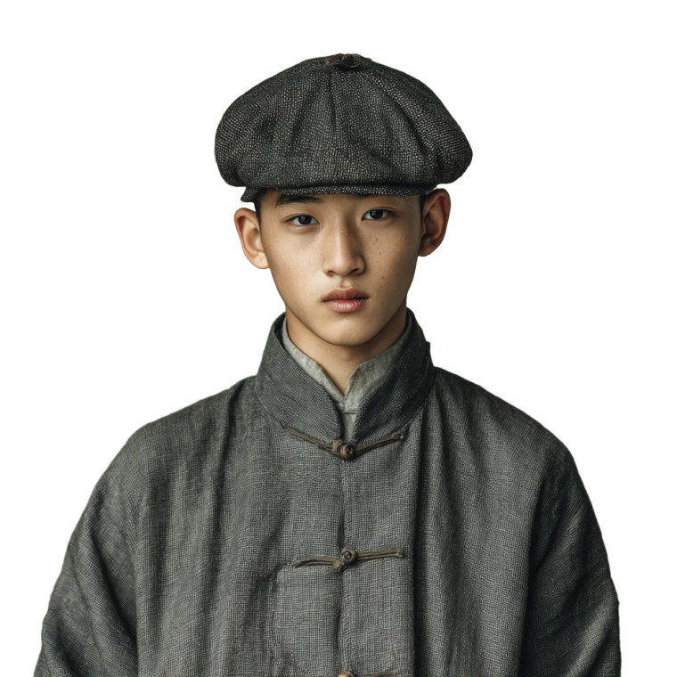 1930S Chinese Student Vinyl Car Decal Sticker – Waterproof & UV-Resistant 8"