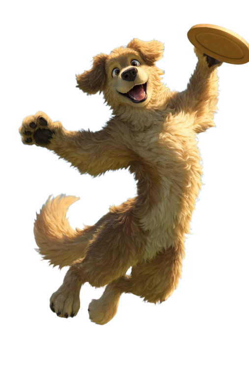 Fluffy Anthro Retriever Vinyl Car Decal Sticker – Waterproof & UV-Resistant 8"