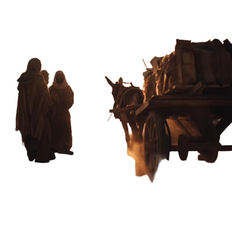 Ancient Mesopotamians Conversing Vinyl Car Decal Sticker – Waterproof & UV-Resistant 8"