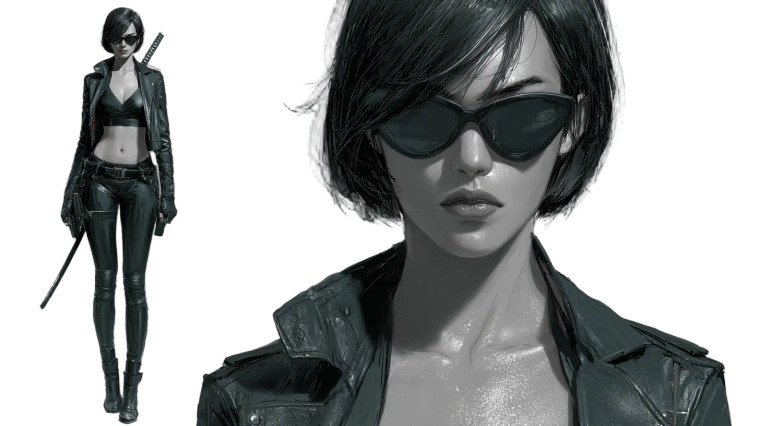 Silver Sheen Heroine Vinyl Car Decal Sticker – Waterproof & UV-Resistant 8"