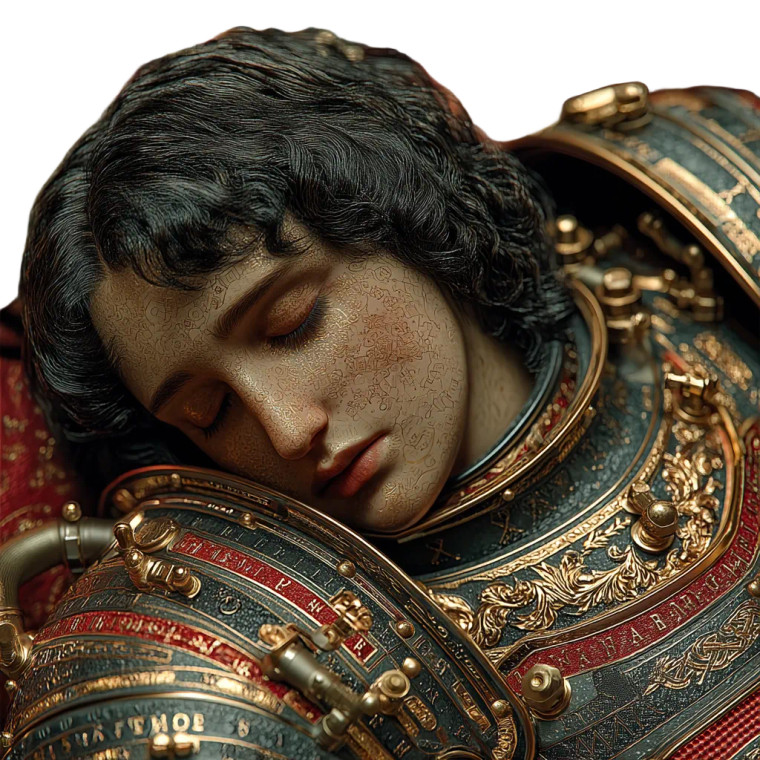 Surreal Majestic Warrior Vinyl Car Decal Sticker – Waterproof & UV-Resistant 8"