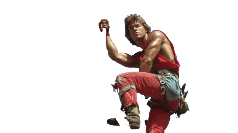 Muscular Arborist Pose Vinyl Car Decal Sticker – Waterproof & UV-Resistant 8"