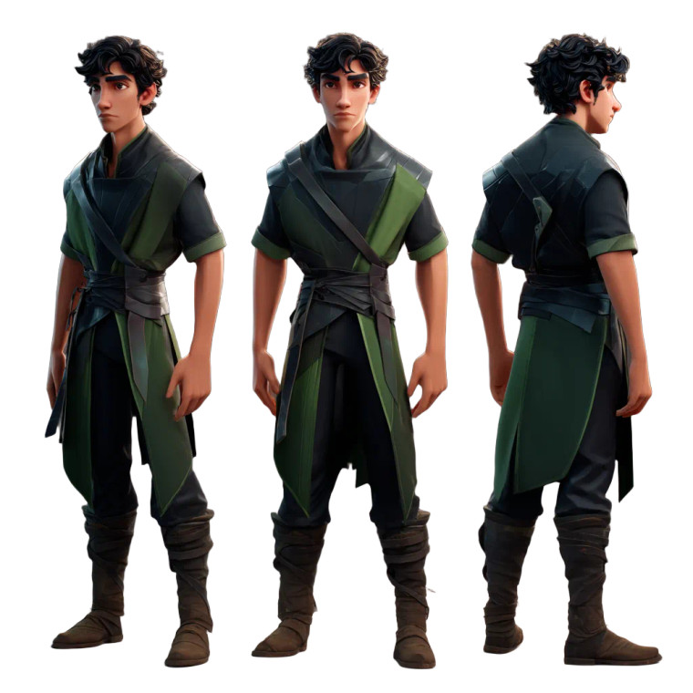 Stylized Male Character V2 Vinyl Car Decal Sticker – Waterproof & UV-Resistant 8"