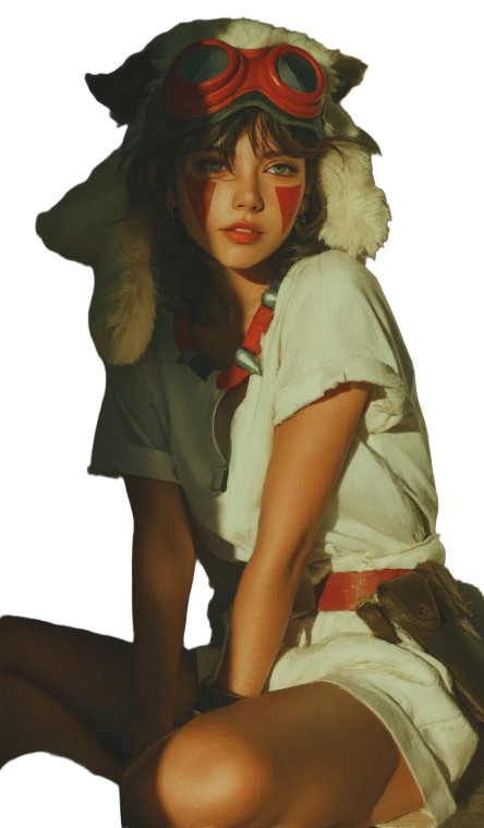 Princess Mononoke School Vinyl Car Decal Sticker – Waterproof & UV-Resistant 8"