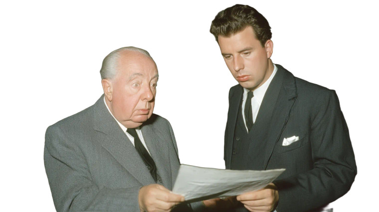 Hitchcock Discussing Script Vinyl Car Decal Sticker – Waterproof & UV-Resistant 8"