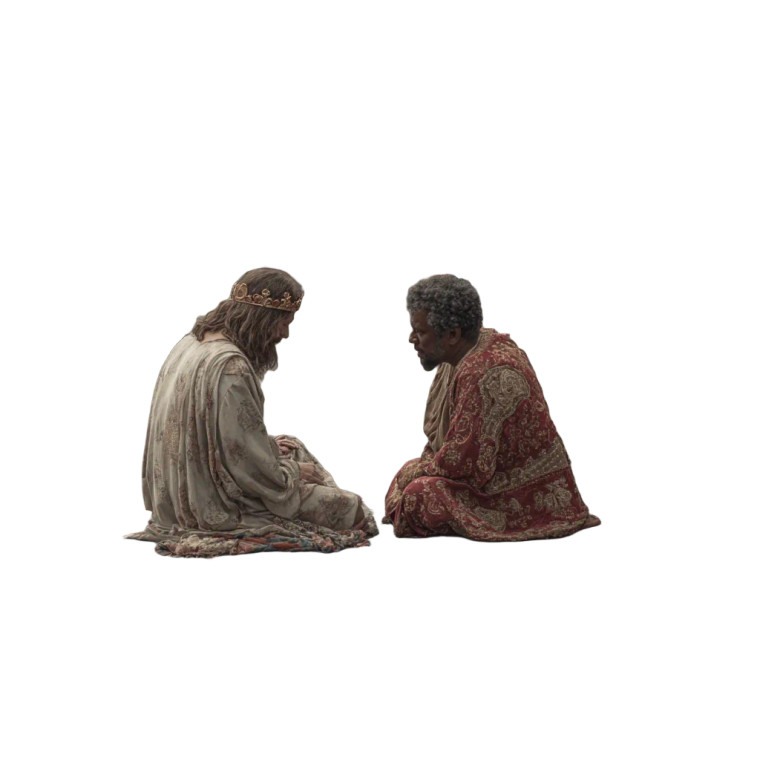 Ancient Sages Meditate Vinyl Car Decal Sticker – Waterproof & UV-Resistant 8"