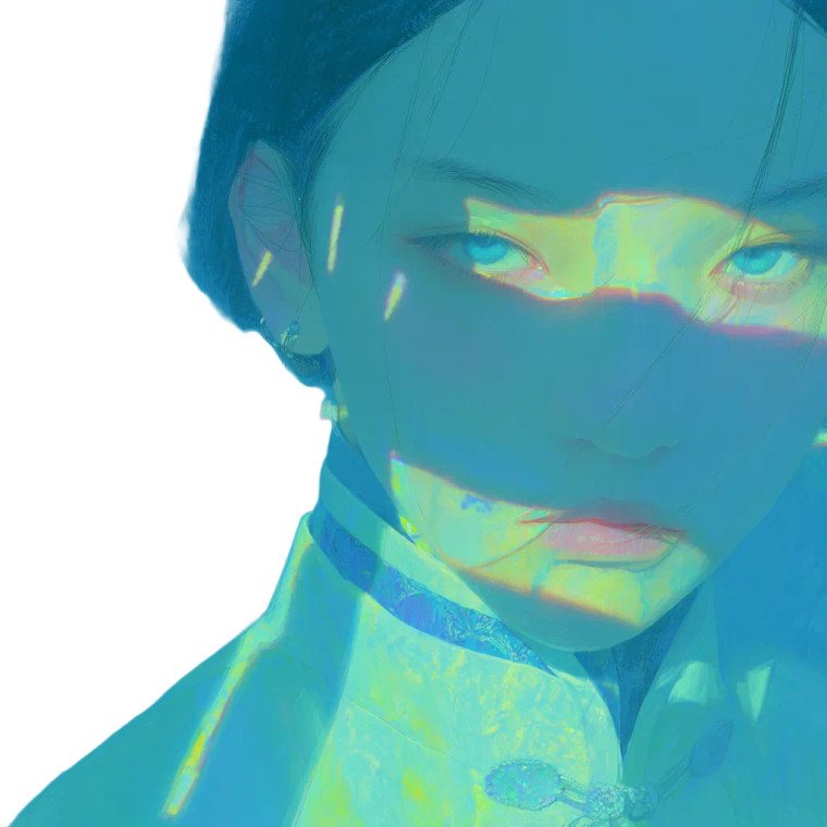 Beautiful Chinese Girl V7 Vinyl Car Decal Sticker – Waterproof & UV-Resistant 8"