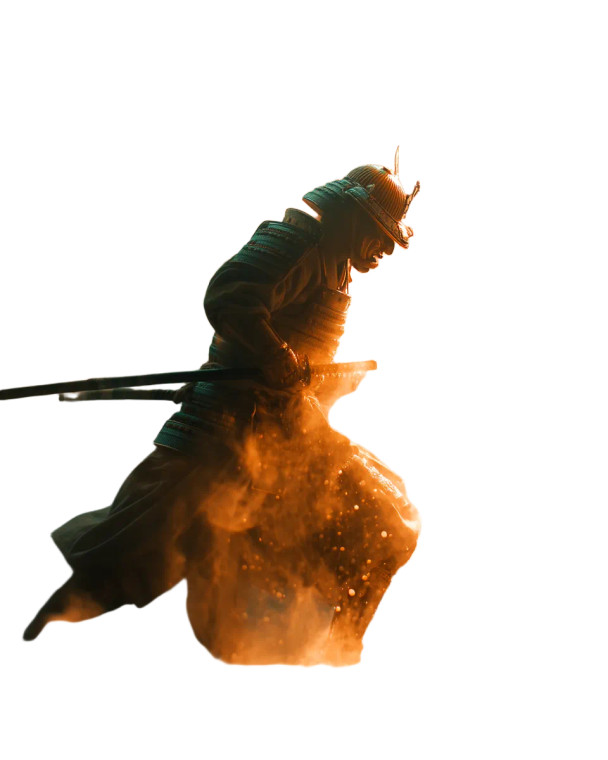 Golden Shinobi Vinyl Car Decal Sticker – Waterproof & UV-Resistant 8"