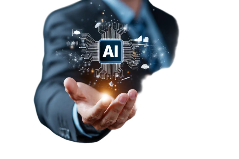 Businessman With Ai Vinyl Car Decal Sticker – Waterproof & UV-Resistant 8"