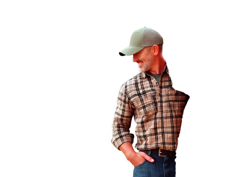 Farmer At Rest Vinyl Car Decal Sticker – Waterproof & UV-Resistant 8"