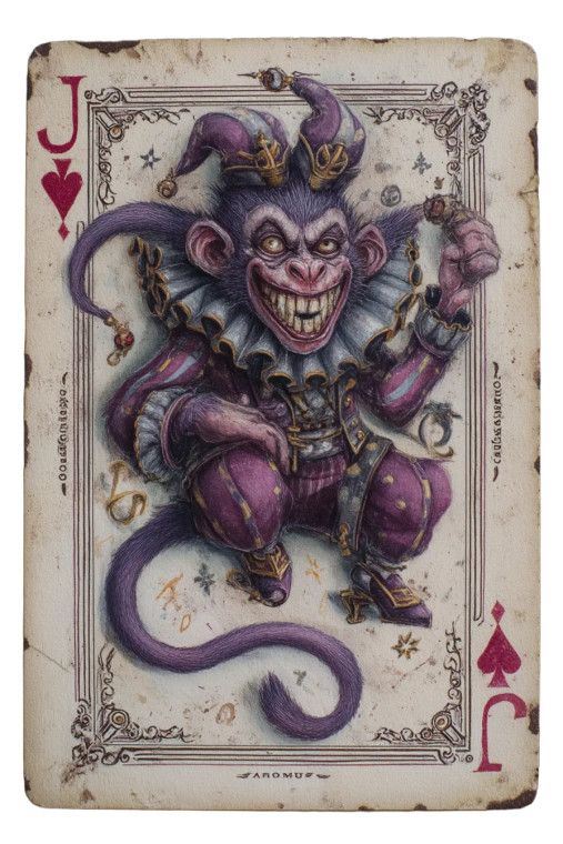 Evil Monkey Joker Vinyl Car Decal Sticker – Waterproof & UV-Resistant 8"