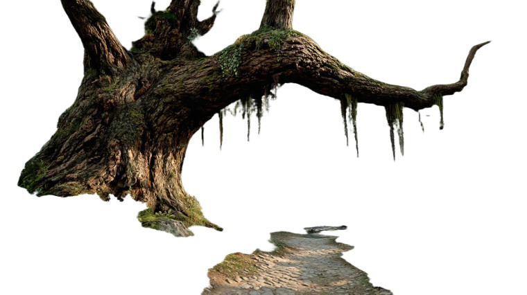 Ancient Giant Tree V2 Vinyl Car Decal Sticker – Waterproof & UV-Resistant 8"