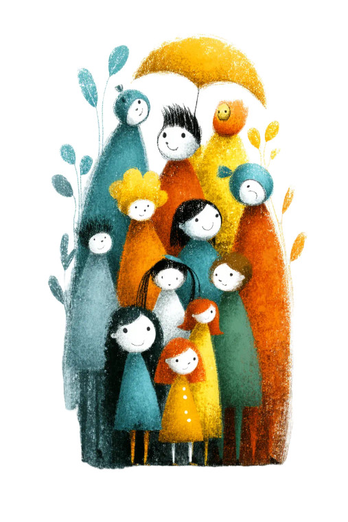 Happy Studying Children Vinyl Car Decal Sticker – Waterproof & UV-Resistant 8"