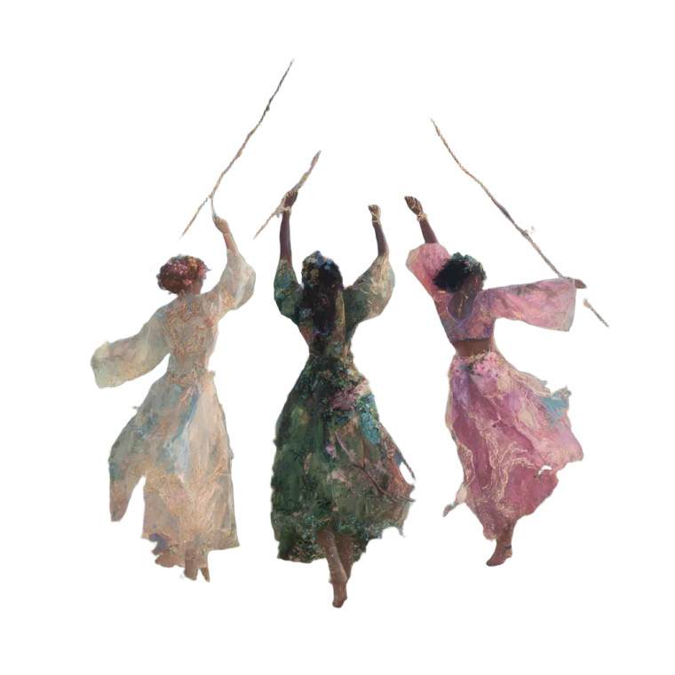 Pagan Maypole Dance Vinyl Car Decal Sticker – Waterproof & UV-Resistant 8"