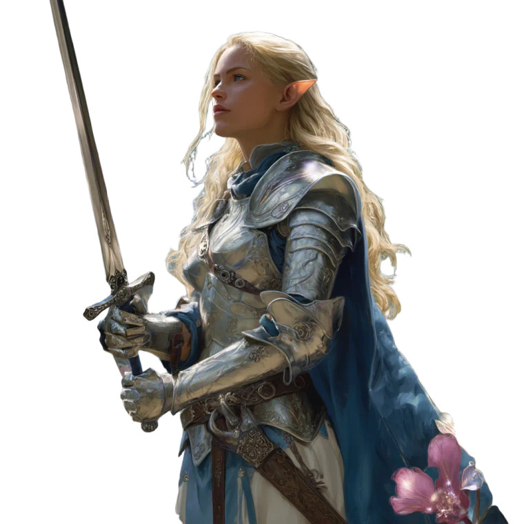 Elf Knight Portrait V4 Vinyl Car Decal Sticker – Waterproof & UV-Resistant 8"