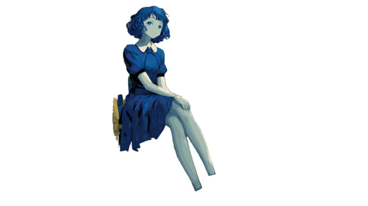 Deformed Anime Girl Vinyl Car Decal Sticker – Waterproof & UV-Resistant 8"
