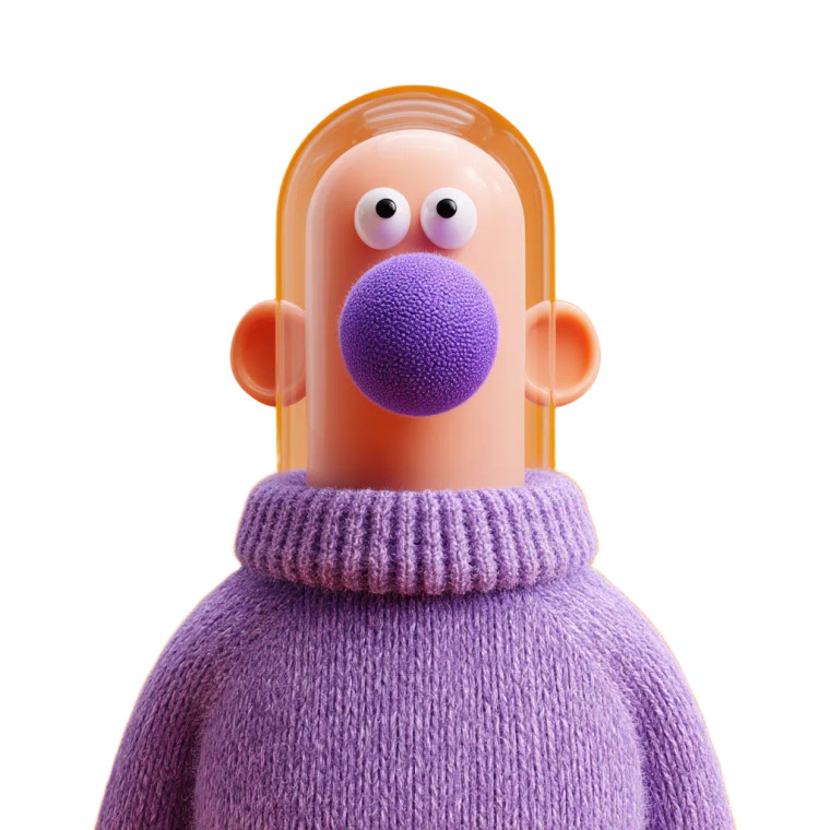 Minimal Plastic Character Vinyl Car Decal Sticker – Waterproof & UV-Resistant 8"