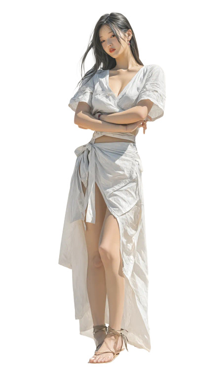 Asian Beauty V5 Vinyl Car Decal Sticker – Waterproof & UV-Resistant 8"