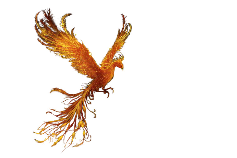 Blazing Firebird Vinyl Car Decal Sticker – Waterproof & UV-Resistant 8"